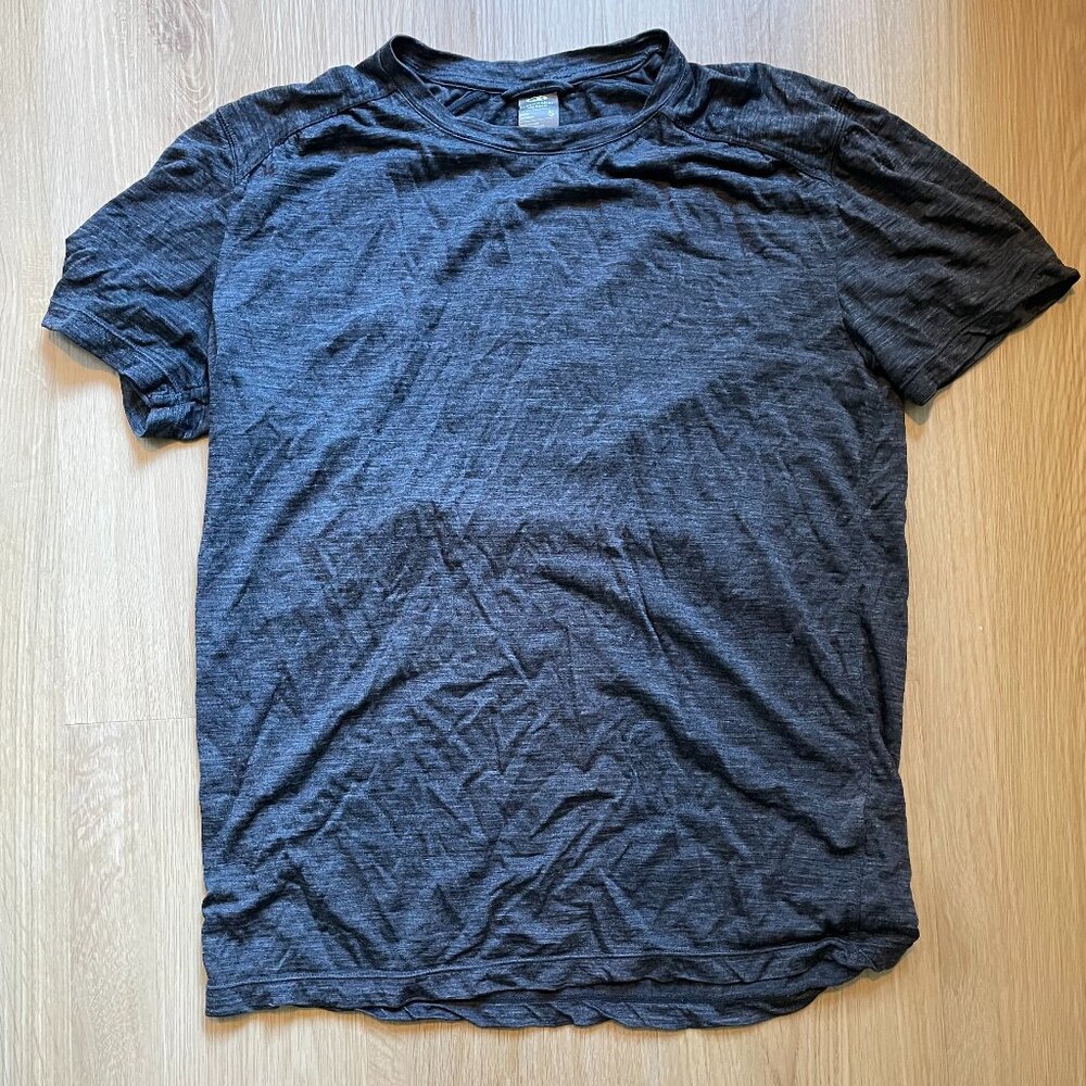 Icebreaker Cool-Lite Merino Blend Sphere SS Shirt Men's Small Gray Rrp $75